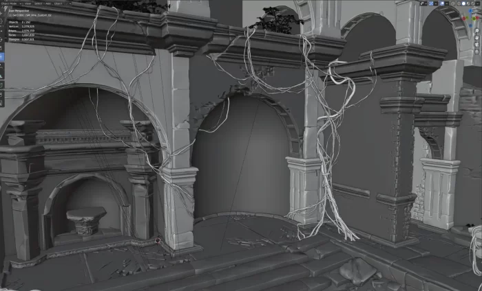 从建模到光照,全方位解析使用UE5制作“拱门”游戏场景次世代模型库