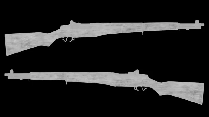 二战传奇轻武器-M1 Garand模型制作全流程案例分析次世代模型库
