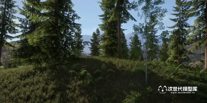 虚幻引擎自然环境3D模型Realistic Forest Pack