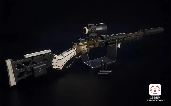 Ivory sniper rifle狙击步枪3D PBR模型